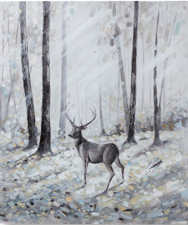Wall Decor Deer Painting