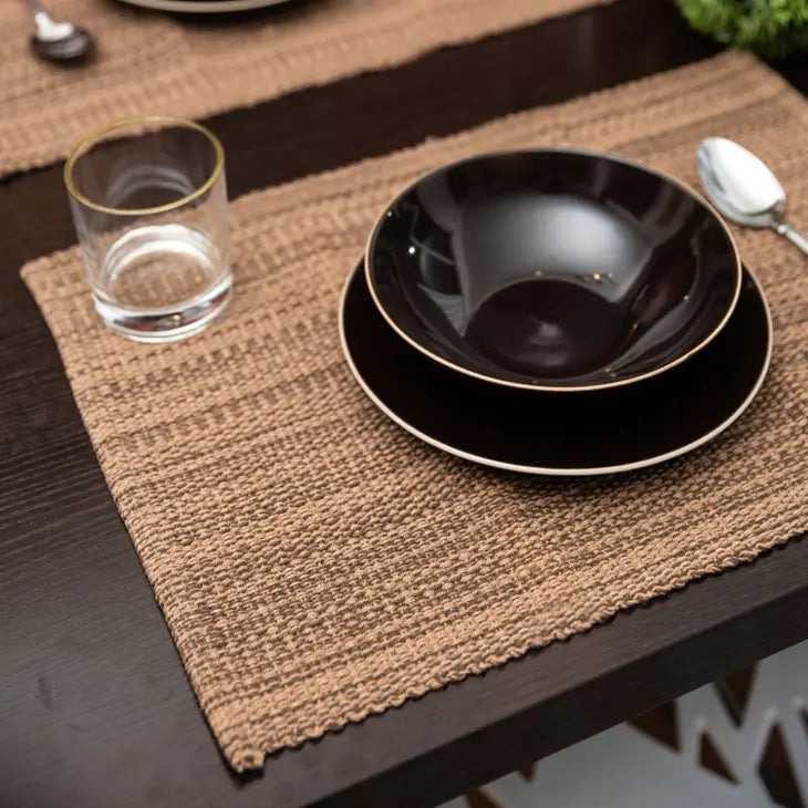 Fabstyles Casual Classic Woven Cotton Placemats Set of 4