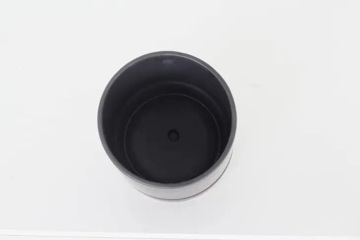 Top View Matte Black Planter Pot